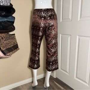 Vintage Fish Patchwork Capris🤎 - Size M